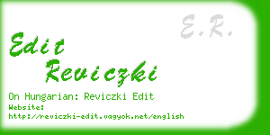edit reviczki business card